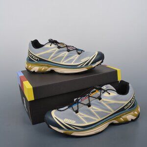 Salomon XT-6 "Expanse" Sneakers in Gray and Blue